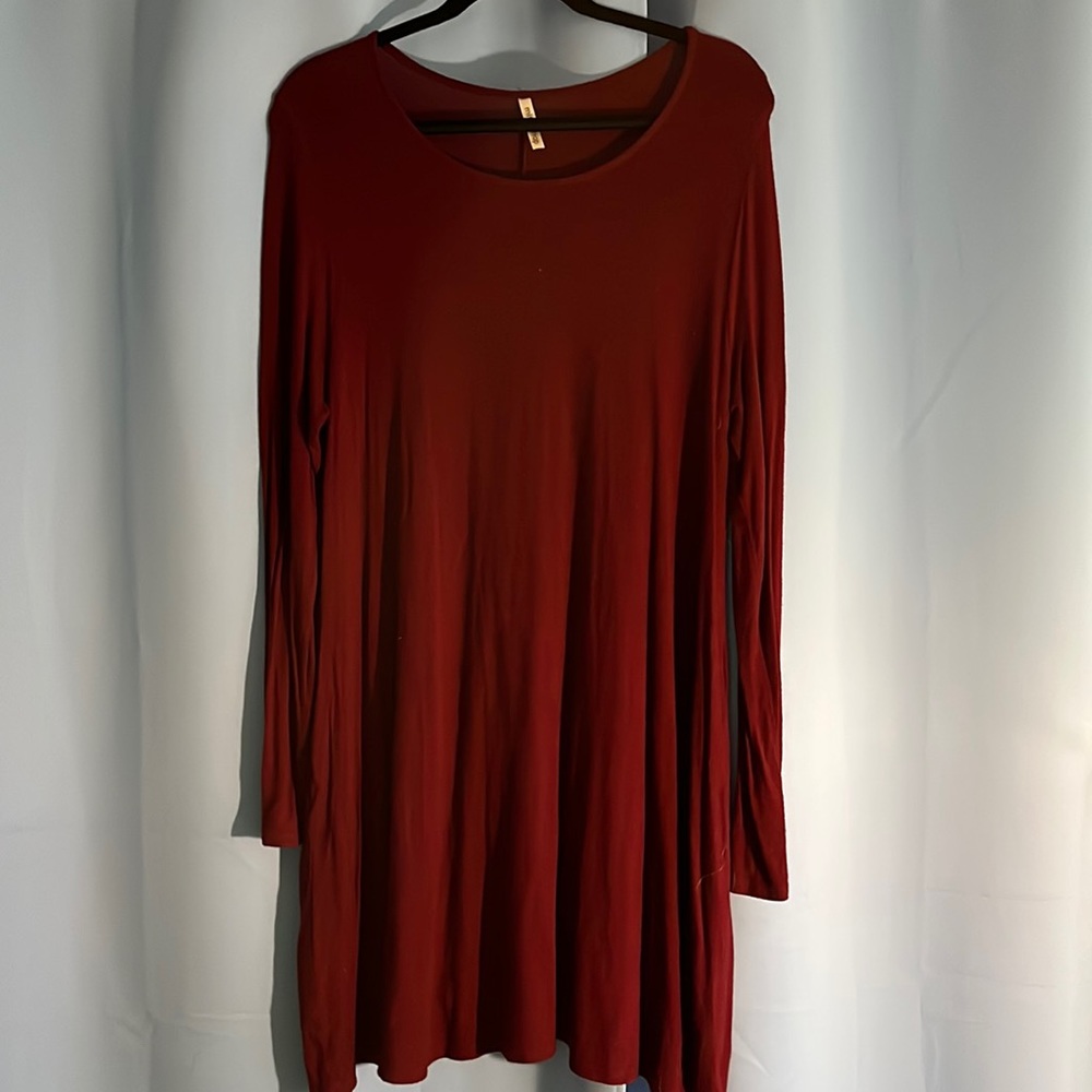 Long Sleeve Shift Dress